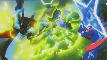 ãAMVãPOKEMON XYZ ASH VS ALAN (Kalos League) (Final) Greninja vs Mega Charizard X HD wallpaper